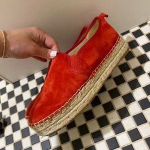 Steve madden red slip-on
